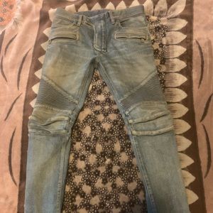 Balmain biker jeans
